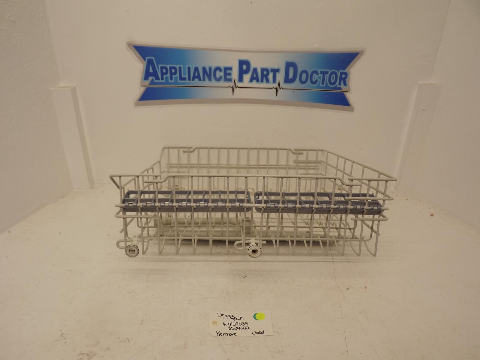 Kenmore Dishwasher W11169039 8539222 Upper Rack Used Kenmore Dishwasher W11169039 8539222 Upper Rack Used